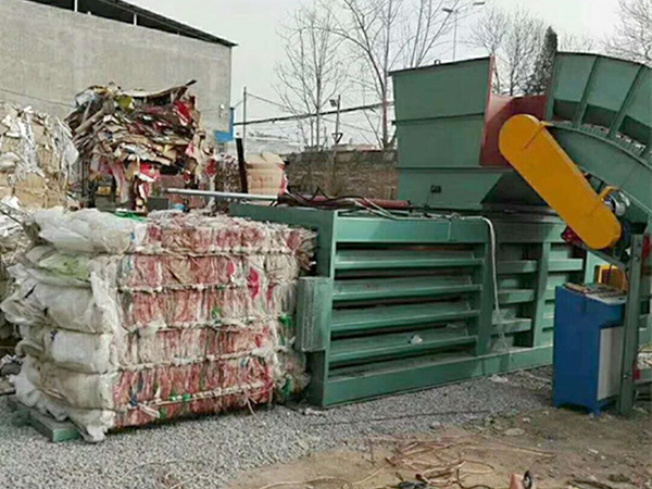 廢紙打包機現場